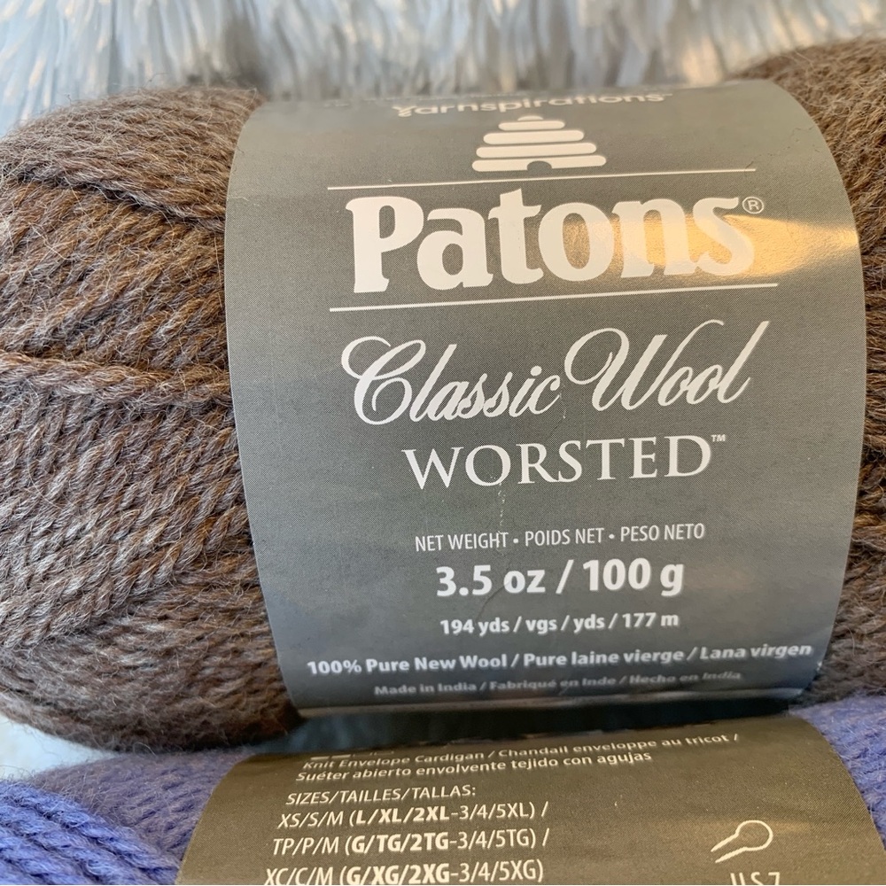 PATONS Classic Worsted Wool Yarn Skeins NEW Lot (3) - Picture 3 of 9